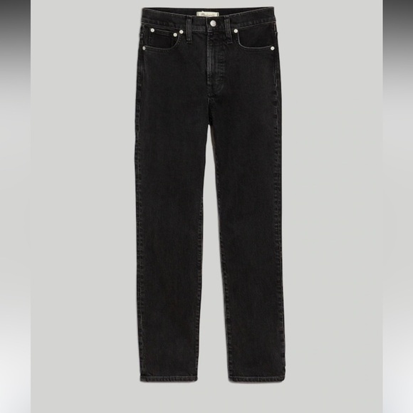 Madewell High Rise The Perfect Vintage Jean Black Washed Denim size 27 - Picture 3 of 6